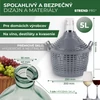 Kép 5/8 - Demizson Strend Pro Cada Inco, 5 liter, üveg, borhoz és pálinkához, műanyag fedél
