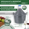 Kép 5/8 - Demizson Strend Pro Cada Inco, 10 liter, üveg, borhoz és pálinkához, műanyag fedél