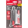 Kép 7/7 - Kés Strend Pro Premium FD781, BlackMatt, SoftTouch, 18 mm, tördelhető pengéjű, + 10 db penge, készle