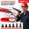 Kép 7/8 - Adapter Strend Pro Premium, fúróhoz, 1/4", 2,4 - 6,4 mm, szegecselő, popszegecsekhez, kofferben