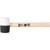 Kép 1/3 - Kalapács Strend Pro HM232 450 g, 300 mm, gumi, BlackWhiteHead, fa nyél