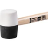 Kép 2/3 - Kalapács Strend Pro HM232 450 g, 300 mm, gumi, BlackWhiteHead, fa nyél