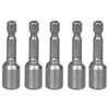 Kép 1/3 - Fej Strend Pro MS84, mágneses, 8 mm, 1/4", mágneses bittartó, 5 db-os csomag