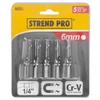 Kép 3/3 - Fej Strend Pro MS84, mágneses, 6 mm, 1/4", mágneses bittartó, 5 db-os csomag