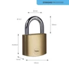 Kép 3/3 - Lakat Yale Y110B/40/122/2, Standard Security, függő, 40 mm, 3 kulcs