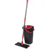 Kép 1/6 - Takarítókészlet QuickShine MagicHome, lapos felmosó, 8 literes csavaróvödörrel, padlóhoz