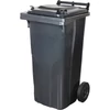 Kép 1/5 - Kuka Europlast 120 literes, műanyag, fekete, HDPE, hulladékgyűjtő