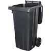 Kép 2/5 - Kuka Europlast 120 literes, műanyag, fekete, HDPE, hulladékgyűjtő