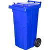 Kép 1/5 - Kuka Europlast 120 literes, műanyag, kék 5002, HDPE, hulladékgyűjtő