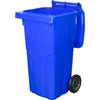 Kép 2/5 - Kuka Europlast 120 literes, műanyag, kék 5002, HDPE, hulladékgyűjtő