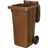 Kép 2/5 - Kuka Europlast 120 literes, műanyag, barna 8014, HDPE, hulladékgyűjtő
