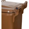 Kép 3/5 - Kuka Europlast 120 literes, műanyag, barna 8014, HDPE, hulladékgyűjtő
