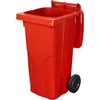 Kép 2/5 - Kuka Europlast 120 literes, műanyag, piros, HDPE, hulladékgyűjtő