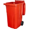 Kép 2/5 - Edény Europlast 240 liter, műanyag, piros, szemeteskuka