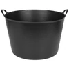 Kép 1/4 - Vödör Strend Pro Flexi, fekete, építőipari, fülekkel, 51,5x39 cm, 55 literes
