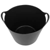 Kép 2/4 - Vödör Strend Pro Flexi, fekete, építőipari, fülekkel, 39x35,5 cm, 27 literes