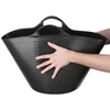 Kép 4/4 - Vödör Strend Pro Flexi, fekete, építőipari, fülekkel, 39x35,5 cm, 27 literes