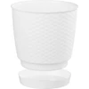 Kép 4/4 - Virágcserép RATOLLA Round 250, fehér, alátéttel