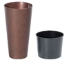 Kép 2/2 - Virágcserép betéttel TUBUS Slim Corten, 250x476 mm, réz hatású