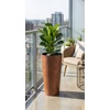 Kép 2/3 - Virágcserép betéttel TUBUS Slim Corten, 400x762 mm, réz hatású