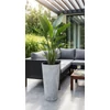 Kép 2/2 - Virágcserép betéttel TUBUS Slim Beton, 400x762 mm, beton hatású