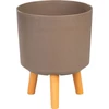 Kép 1/4 - Virágcserép Strend Pro, kávépor színű, 24,5x24,5x31 cm