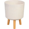 Kép 1/4 - Virágcserép Strend Pro, White Weath Finish színű, 24,5x24,5x31 cm