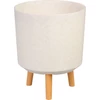 Kép 1/4 - Virágcserép Strend Pro, White Weath Finish színű, 30x30x37 cm