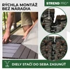 Kép 6/8 - Teraszlap készlet, WPC fa hatású, burkolat, PP, 31x31x2, műanyag, barna és szürke szín, csomag. 9 db