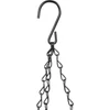 Kép 4/4 - Virágcserép Strend Pro Modern, függő, arany, 26x16 cm, lánccal és akasztóval
