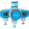 Kép 1/2 - Időzítő AQUACRAFT® 290030, mechanikus, 3-utas, elosztó, kerti, tömlőhöz, max. 120 perc