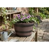 Kép 2/2 - Virágcserép Strend Pro Woodeff, 39x23 cm, teak, virágláda, fa hatású