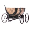 Kép 4/7 - Virágcserép Strend Pro Woodeff, 41,5x29x19 cm, whiskey hordó kocsi