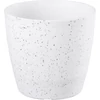 Kép 1/2 - Virágcserép Strend Pro Stone, 23x20,5 cm, fehér, kő hatású