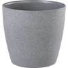 Kép 1/2 - Virágcserép Strend Pro Stone, 28x26 cm, szürke, kő hatású