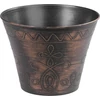 Kép 1/3 - Virágcserép Strend Pro Flower, 24,5x19,3 cm, arany, fémes hatású