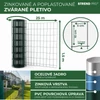 Kép 3/8 - Kerítés EUROPLAST 1, 1500/100x50/2,20 mm, zöld, RAL 6005, horganyzott + PVC, 25 m-es tekercs