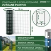 Kép 3/8 - Kerítés EUROPLAST 1, 600/100x50/2,20 mm, zöld, RAL 6005, horganyzott + PVC, 10 m-es tekercs