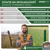 Kép 7/8 - Kerítés EUROPLAST 1, 600/100x50/2,20 mm, zöld, RAL 6005, horganyzott + PVC, 10 m-es tekercs