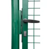 Kép 3/3 - Kapu Strend Pro METALTEC ECO, 1000/1000/50x50 mm, szögletes keret, zöld, egyszárnyú, kerti, ZN+PVC,