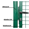 Kép 3/3 - Kapu Strend Pro METALTEC ECO, 1000/1400/50x50 mm, szögletes keret, zöld, egyszárnyú, kerti, ZN+PVC,