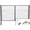 Kép 1/6 - Kapu Strend Pro METALTEC DUO, 3580/1450/100x50 mm, antracit, kétszárnyú, kerti, ZN+PVC, RAL7016
