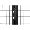 Kép 4/6 - Kapu Strend Pro METALTEC DUO, 3580/1950/100x50 mm, antracit, kétszárnyú, kerti, ZN+PVC, RAL7016