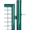 Kép 3/3 - Kapu Strend Pro METALTEC ECO 2, 1000/1500/50x50 mm, kerek keret, zöld, egyszárnyú, kerti, ZN+PVC, RA