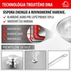 Kép 4/8 - Serpenyő MagicHome Chloe, 24 cm, 2,5 liter, üvegfedővel, rozsdamentes acél
