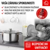 Kép 4/8 - Lábas MagicHome Chloe, edény, 24 cm, 5,5 liter, üvegfedővel, rozsdamentes acél