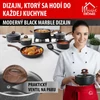 Kép 3/8 - Nyeles lábas MagicHome Black Marble Line, üvegfedővel, 16 cm
