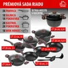Kép 2/8 - Edénykészlet MagicHome Black Marble Line, 13 részes