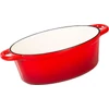 Kép 2/5 - Sütőedény MagicHome Castora line, ovális, lábas, 30 cm, 4,4 liter, fedővel, zománcozott öntöttvas