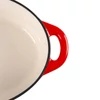 Kép 3/5 - Sütőedény MagicHome Castora line, ovális, lábas, 30 cm, 4,4 liter, fedővel, zománcozott öntöttvas